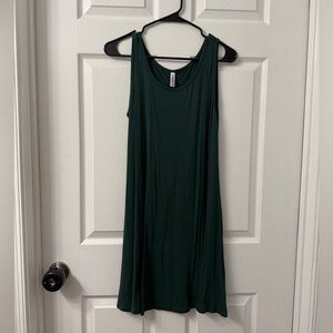 Sleeveless Dark Green Dress